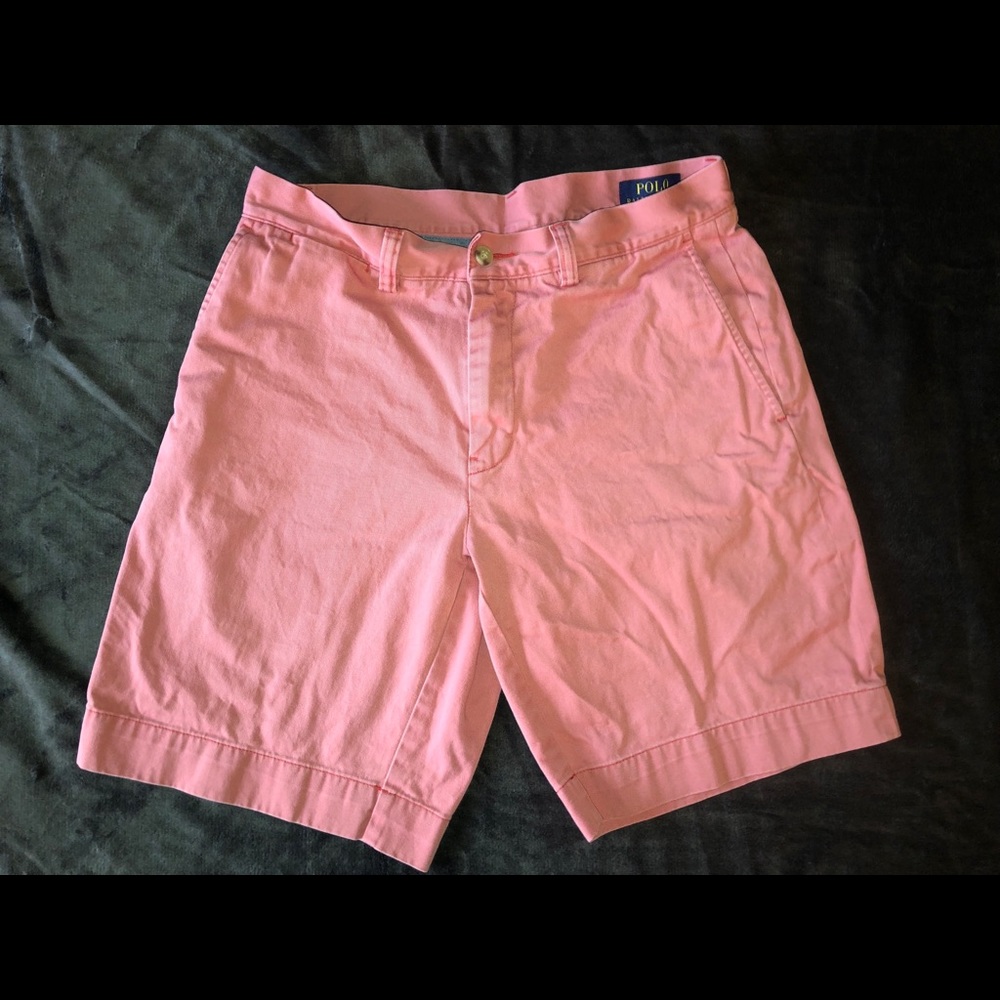 Polo shorts coral